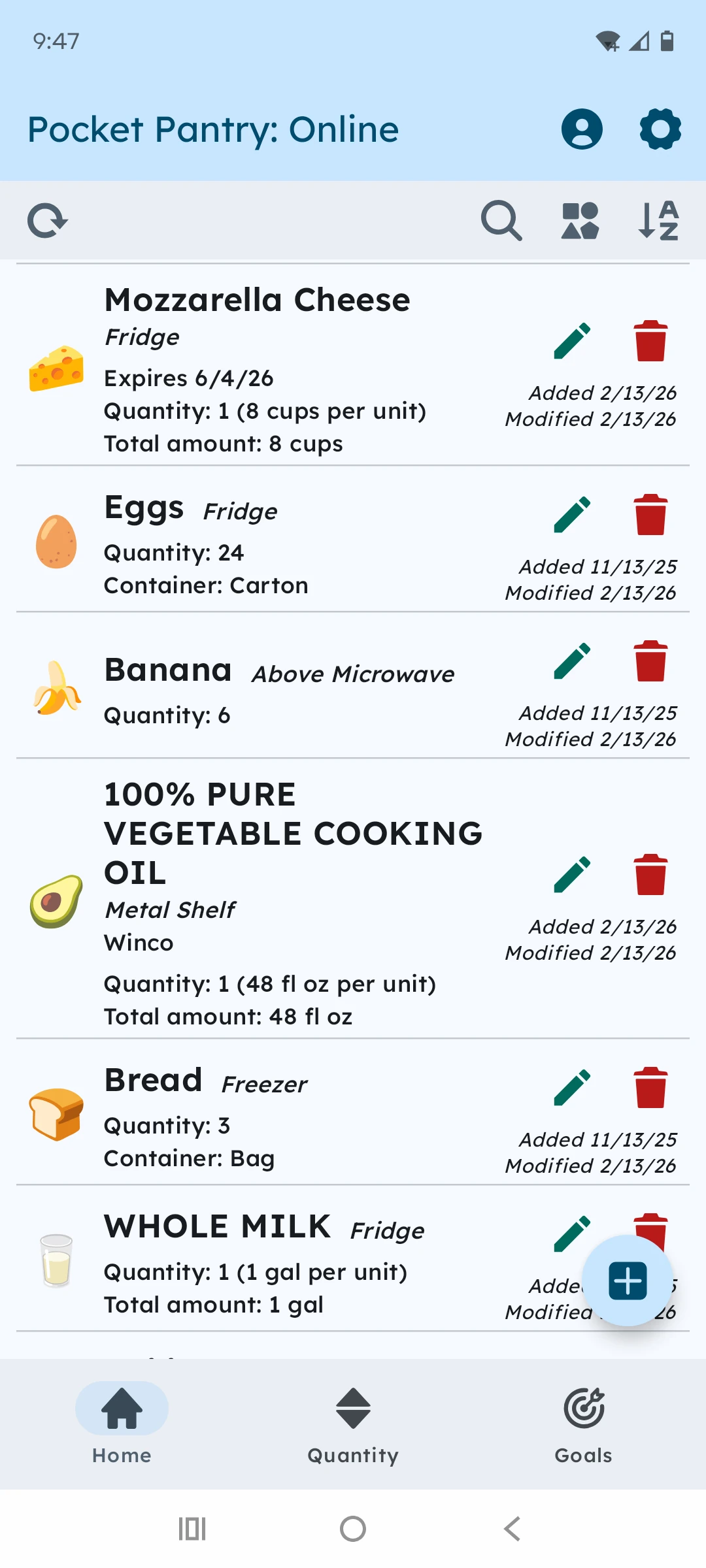 Pocket Pantry screenshot